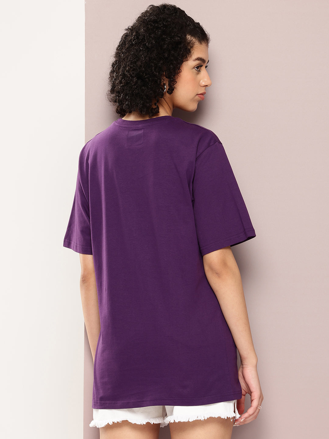 Womens Half Sleeve Round Neck Oversized Fit T-Shirts