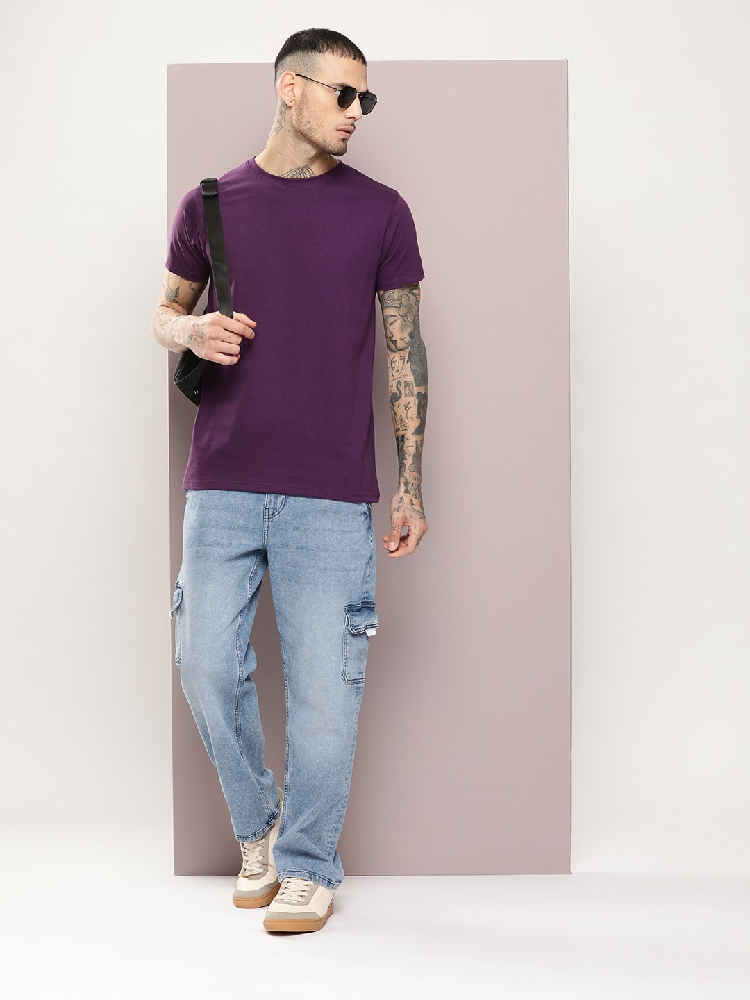 Mens Half Sleeve Round Neck Regular Fit T-Shirts