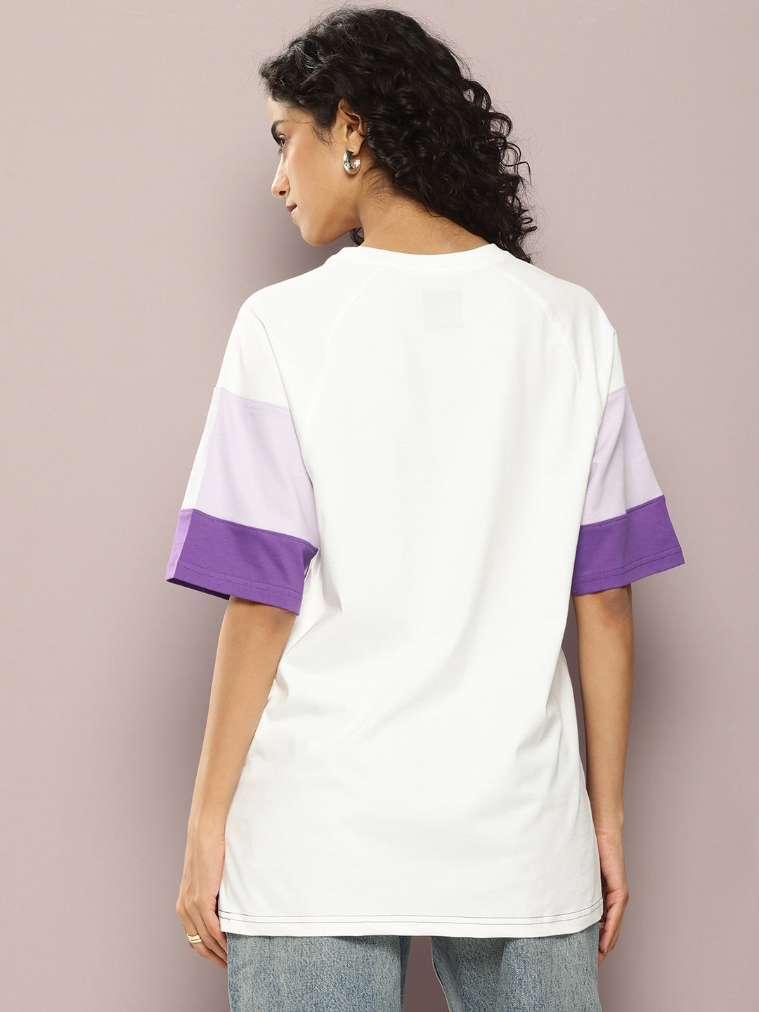 Womens Half Sleeve Round Neck Printed Oversized Fit Tshirts