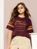 Womens Short Sleeve Printed Oversized Fit Tshirt