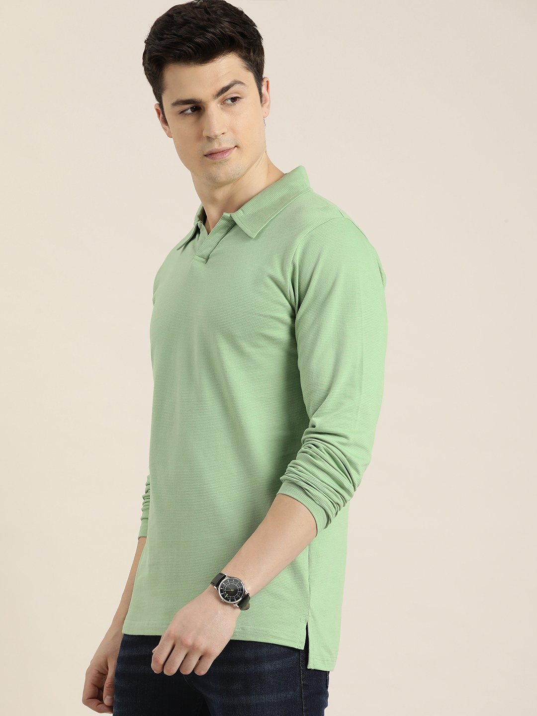 Mens Full Sleeve Regular Fit Polo T-Shirts