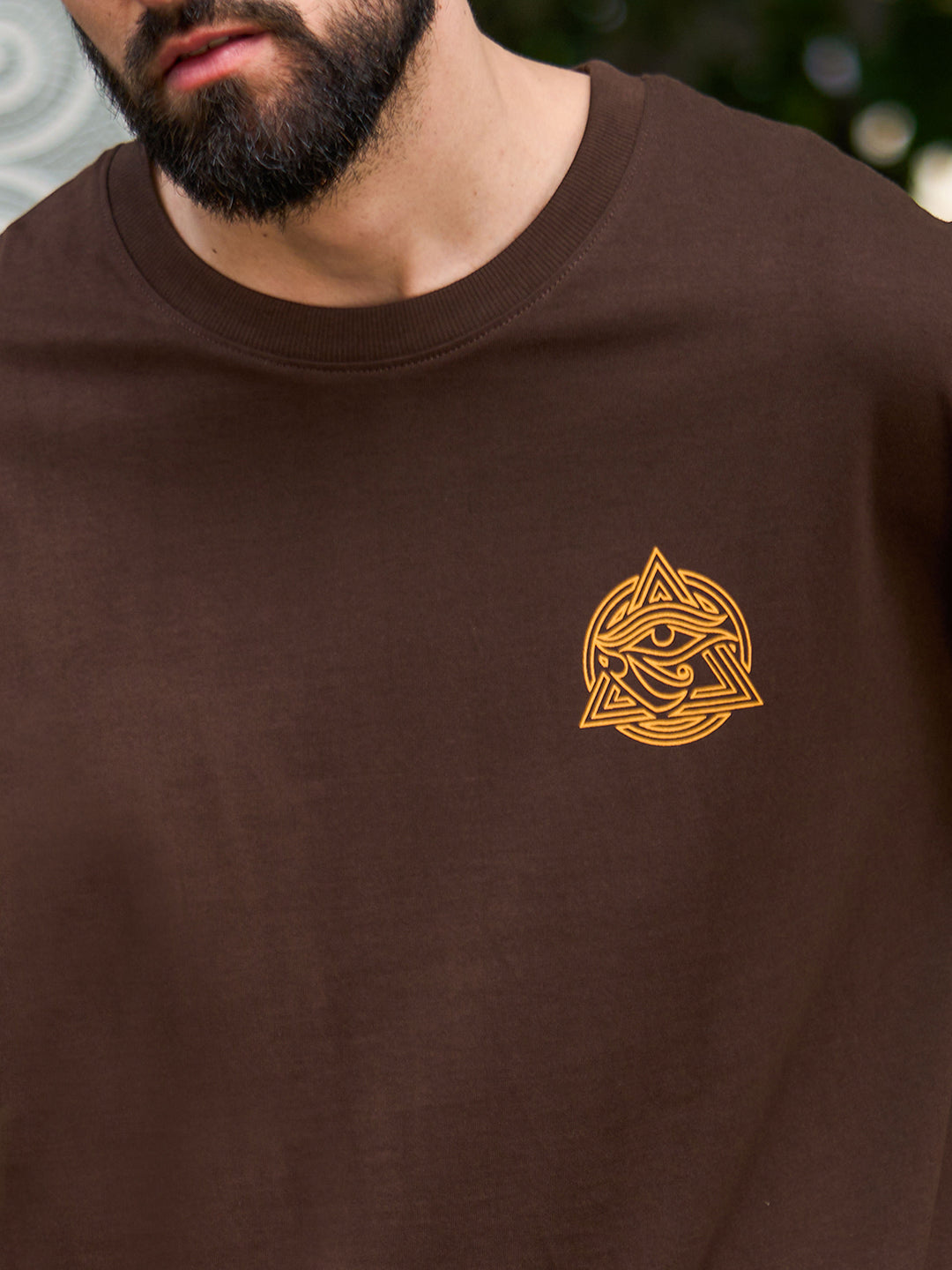 Mens Half Sleeve Drop Shoulder Printed Oversized Fit T-Shirts