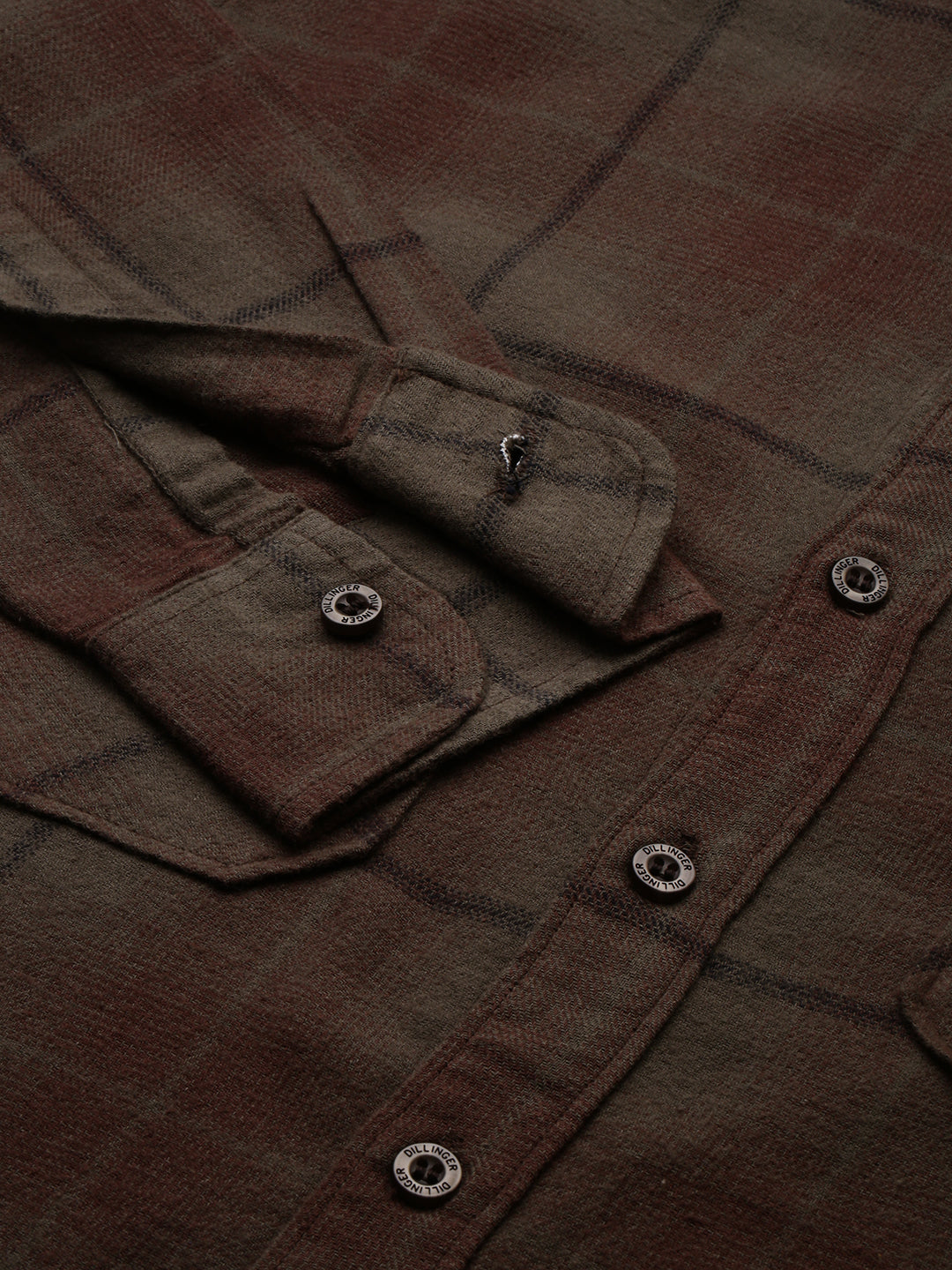 Men Checked Full Sleeve Shirt With Pocket