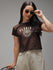 Womens Half Sleeve Round Neck Printed Regular Fit Tshirts