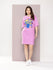 Womens Oversized Short Sleeves Printed Tshirt Dress