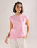 Womens Solid Regular Fit Lycra Jersey Sleeveless Tshirt