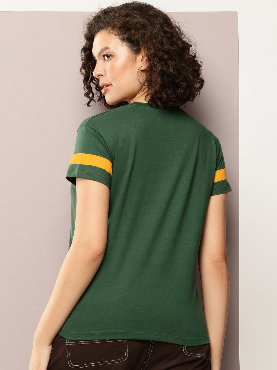 Womens Half Sleeve Round Neck Printed Boxy Fit Tshirts