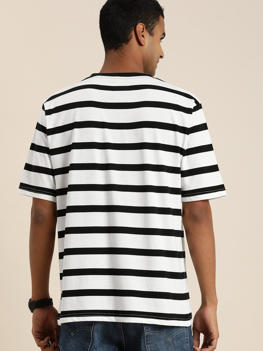Mens Half Sleeve Round Neck Oversized Fit T-Shirts