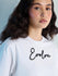 Womens Stud Detailed Oversized Round Neck Tshirt 
