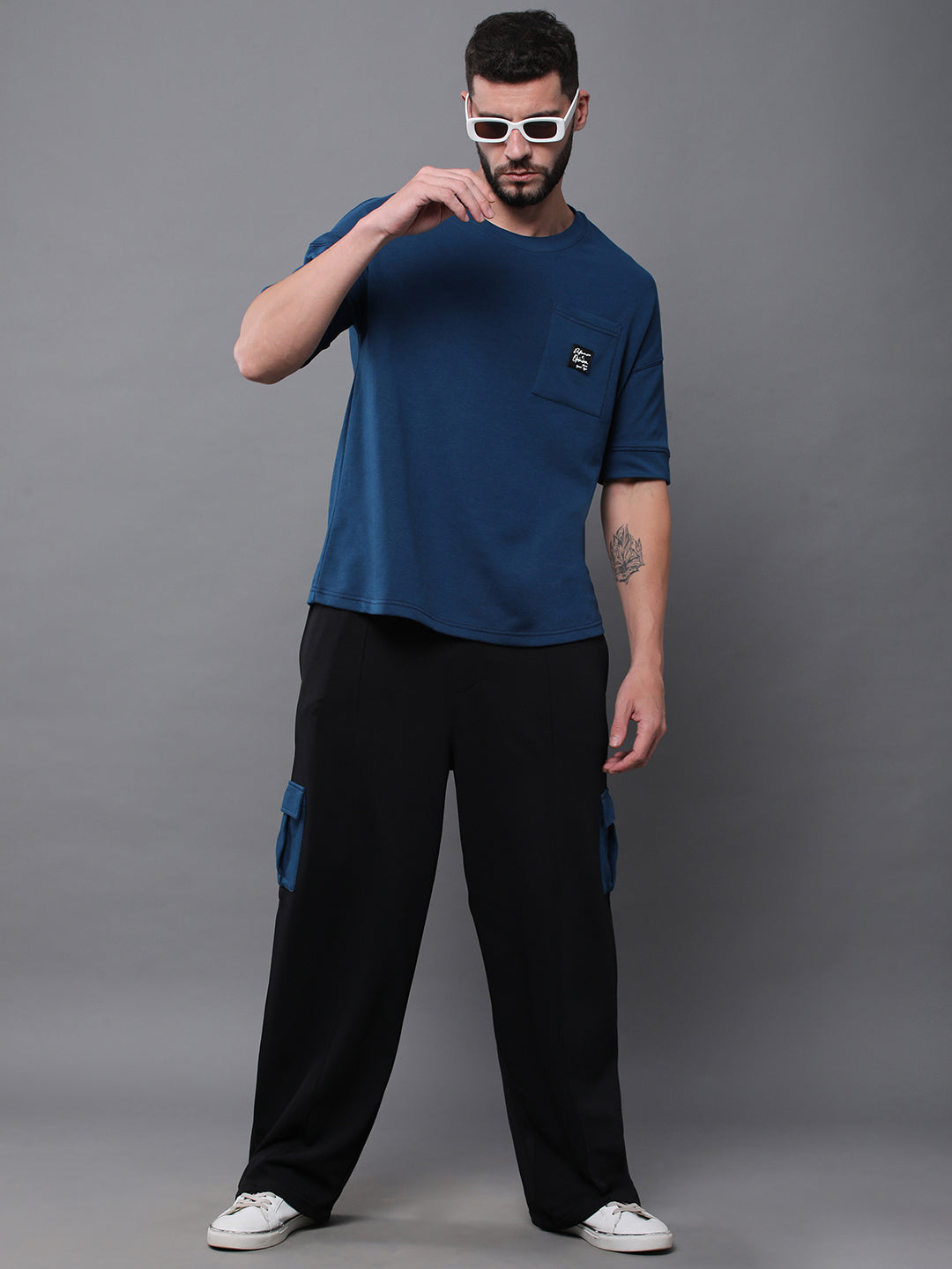 Mens Half Sleeve Round Neck Oversized Fit T-Shirts