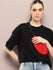 Womens Half Sleeve Round Neck Solid Oversized Fit Tshirts