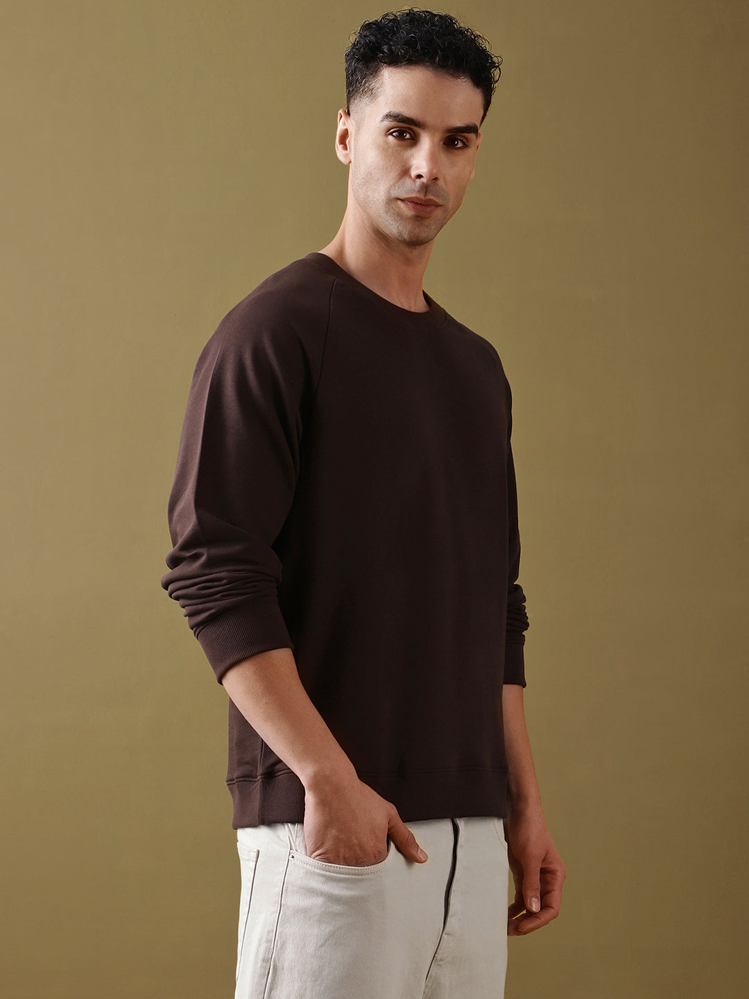 Mens Full Sleeve Round Neck Oversized Fit T-Shirts