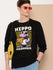 Mens Full Sleeve Round Neck Printed Oversized Fit Tshirts