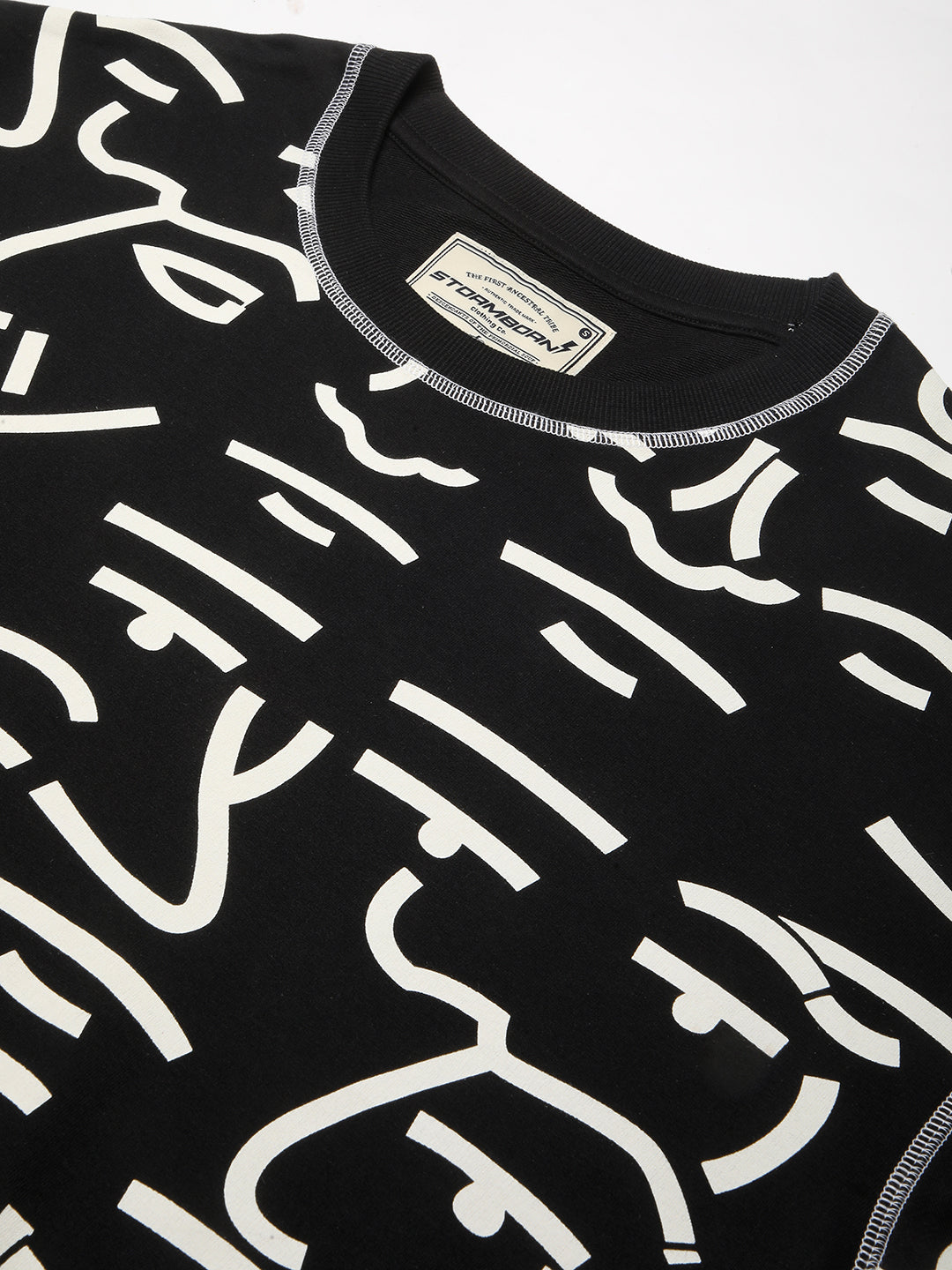 Mens Half Sleeve Drop Shoulder Printed Oversized Fit T-Shirts