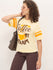 Womens Half Sleeve Round Neck Printed Oversized Fit Tshirts
