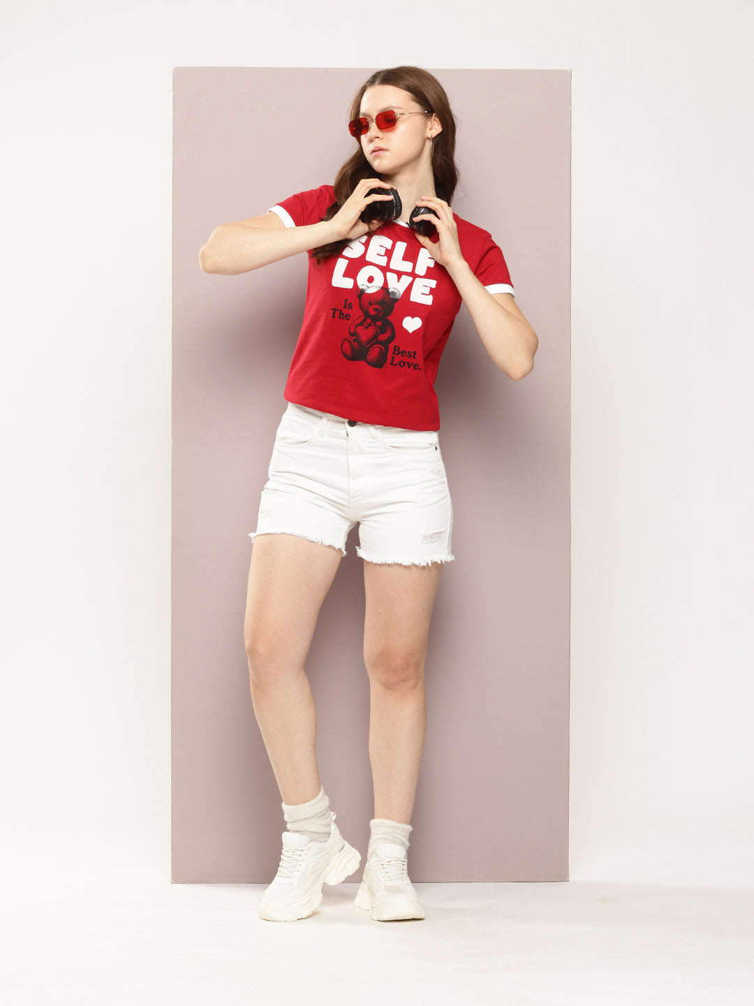 Womens Half Sleeve Round Neck Printed Regular Fit Tshirts