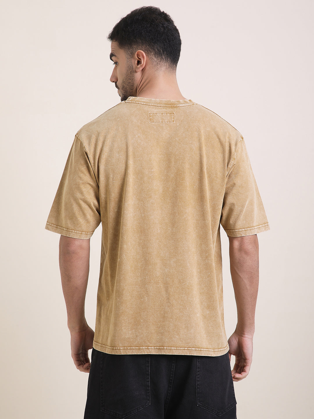 Mens Half Sleeve Round Neck Printed Oversized Fit Tshirts
