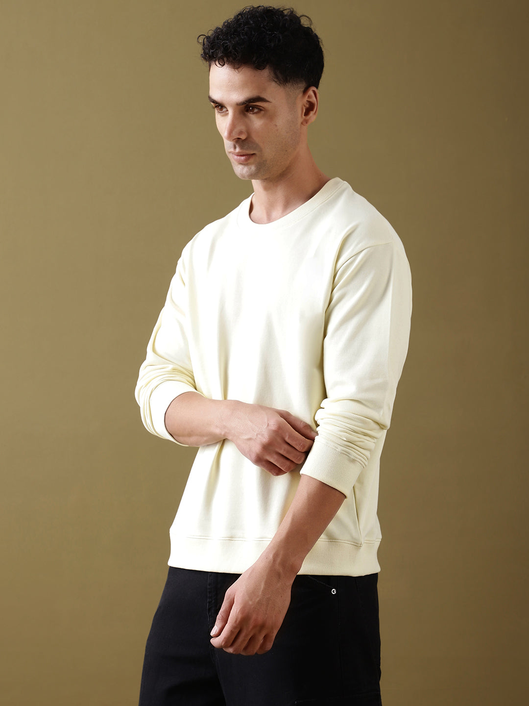 Mens Full Sleeve Round Neck Oversized Fit T-Shirts