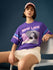 Womens Short Sleeve Printed Oversized Fit Tshirt 