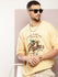Mens Half Sleeve Round Neck Printed Oversized Fit Tshirts