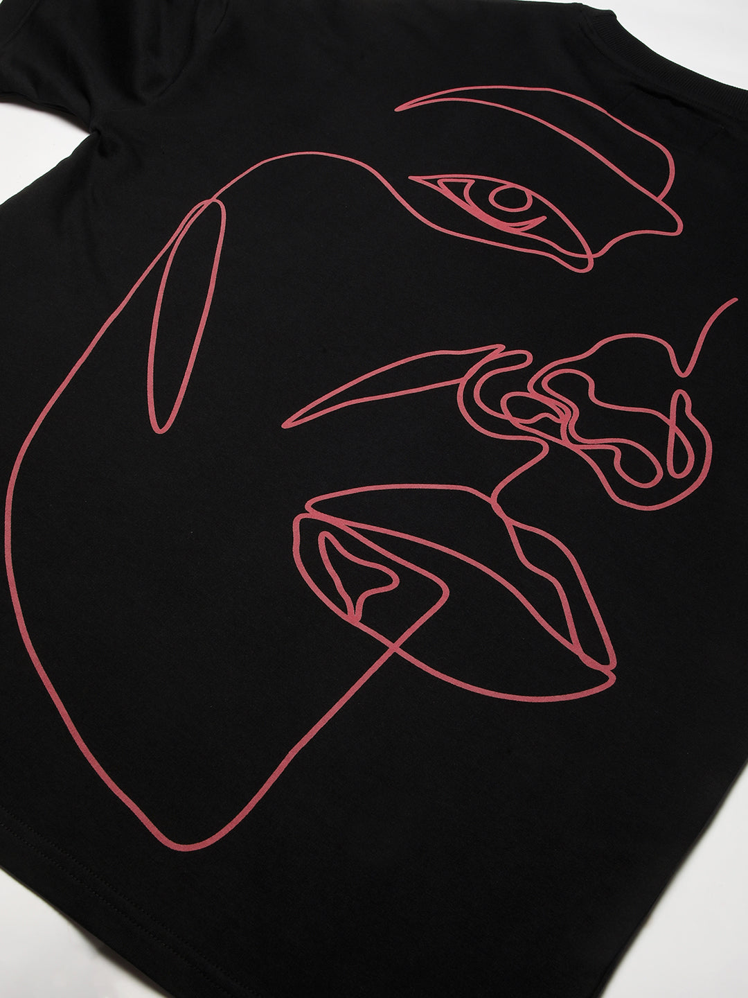 Mens Half Sleeve Drop Shoulder Printed Oversized Fit T-Shirts