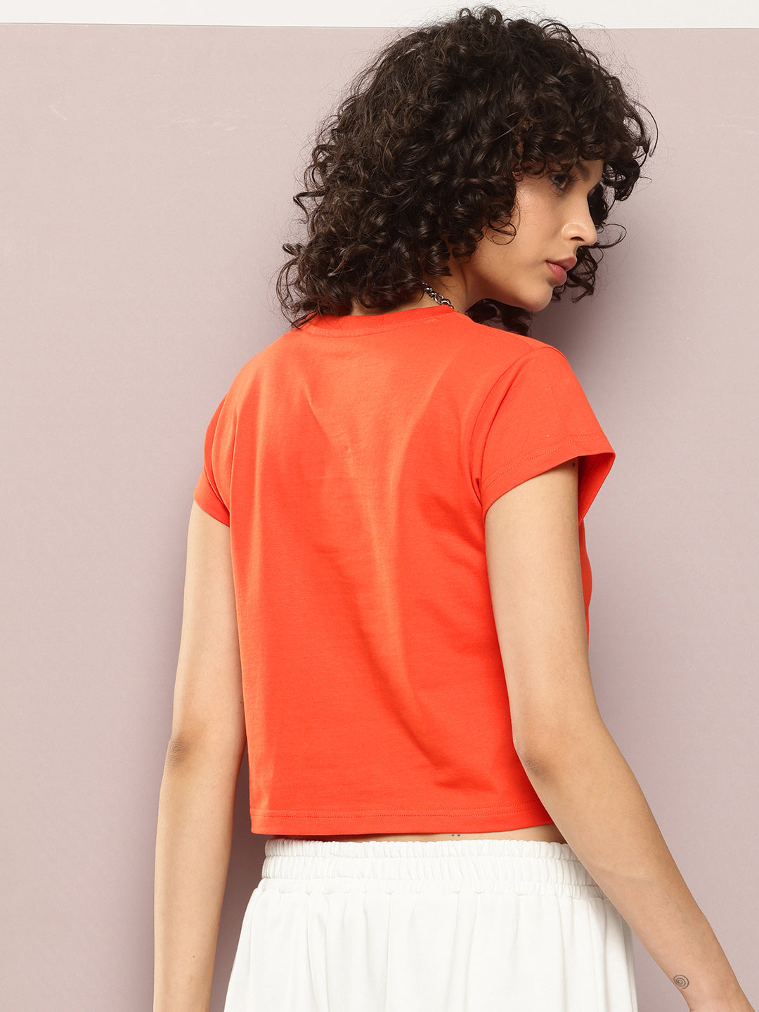 Womens Half Sleeve Round Neck Embroidery Regular Fit Tshirts