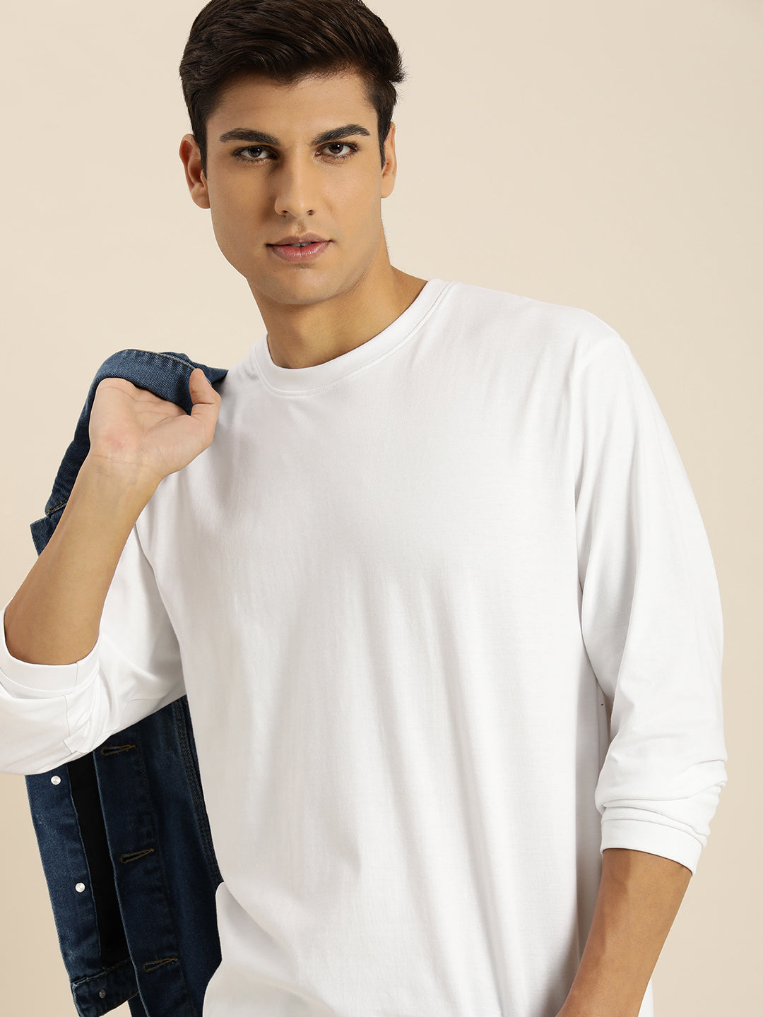 Mens Full Sleeve Round Neck Oversized Fit T-Shirts