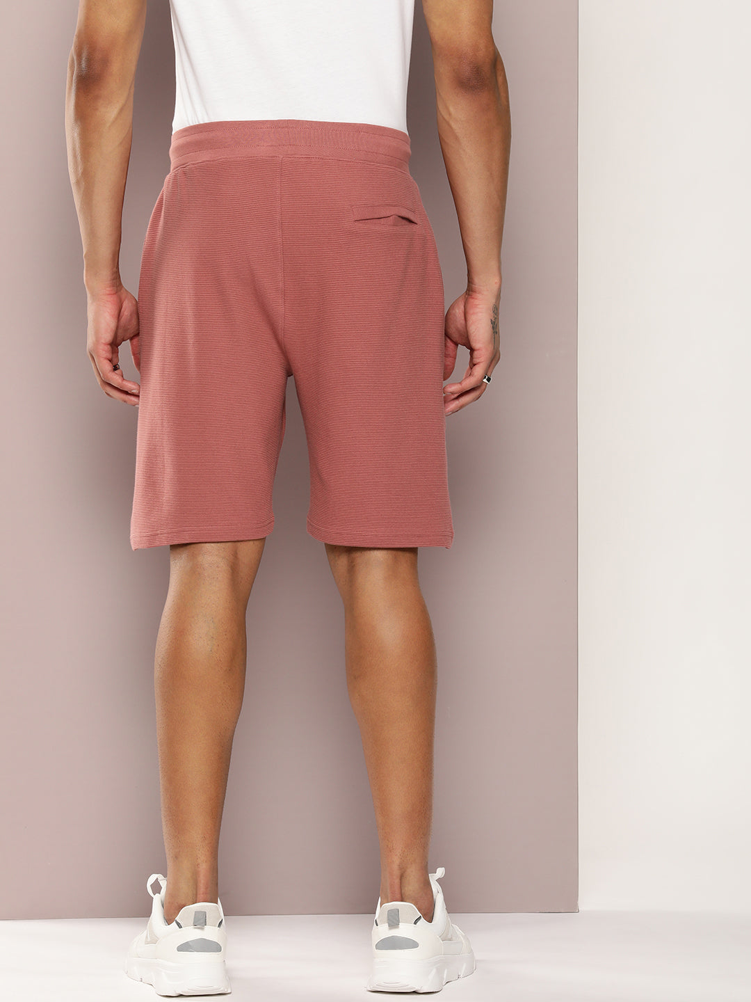 Men Solid Regular Shorts