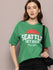 Womens Half Sleeve Round Neck Printed Oversized Fit Tshirts