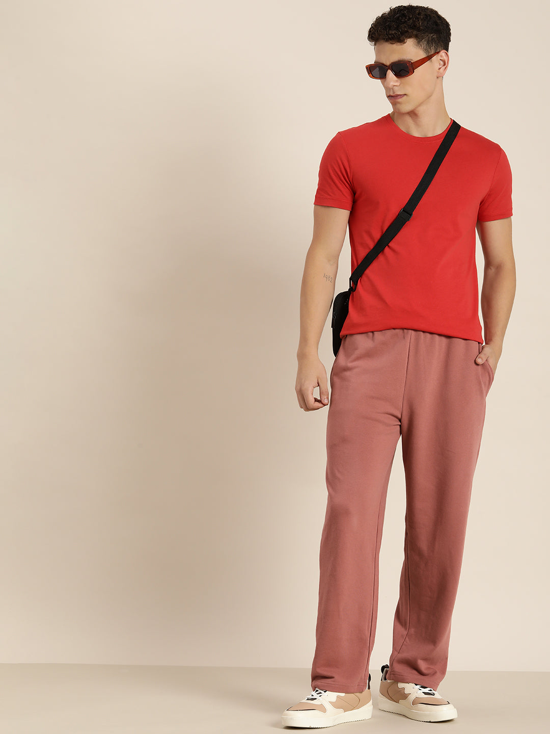 Men Lightweight Relaxed Fit Baggy Korean Pant