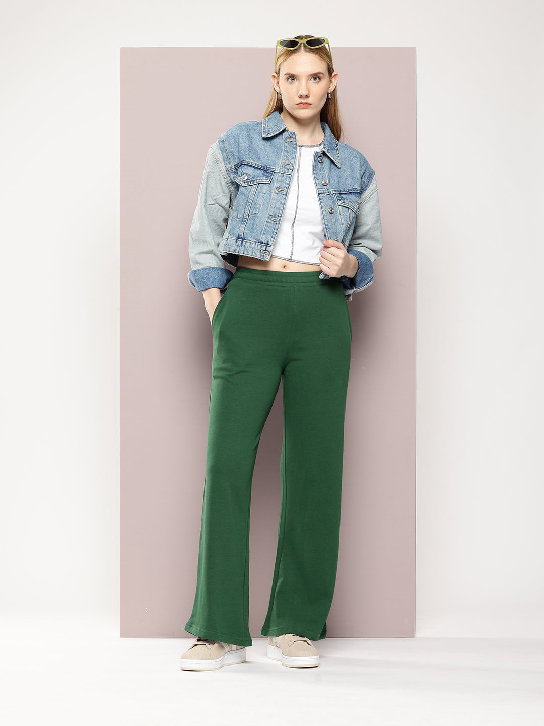 Women Ultra Soft Drapey Cotton Extra Baggy Korean Pant