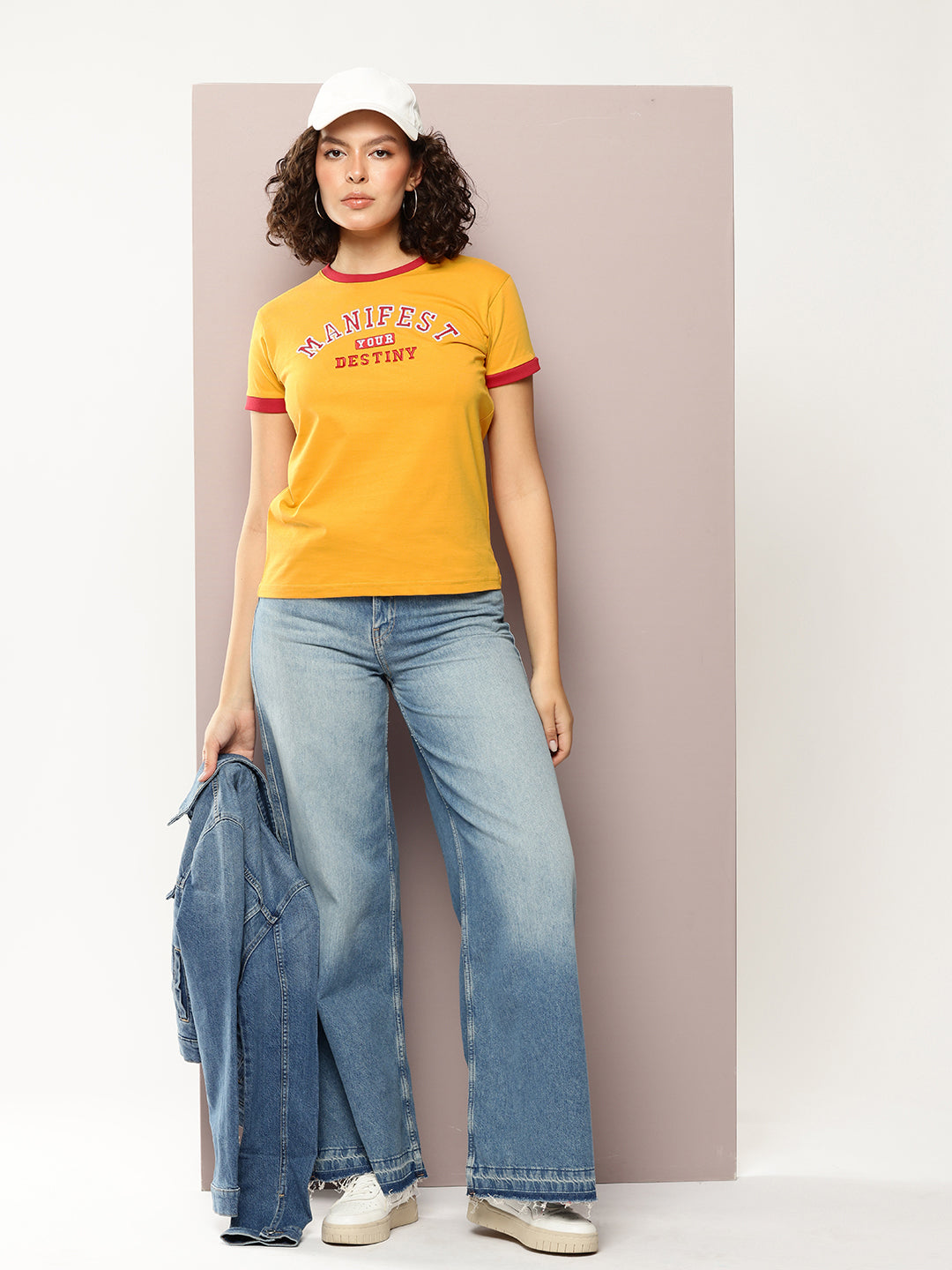 Womens Half Sleeve Round Neck Printed Regular Fit Tshirts