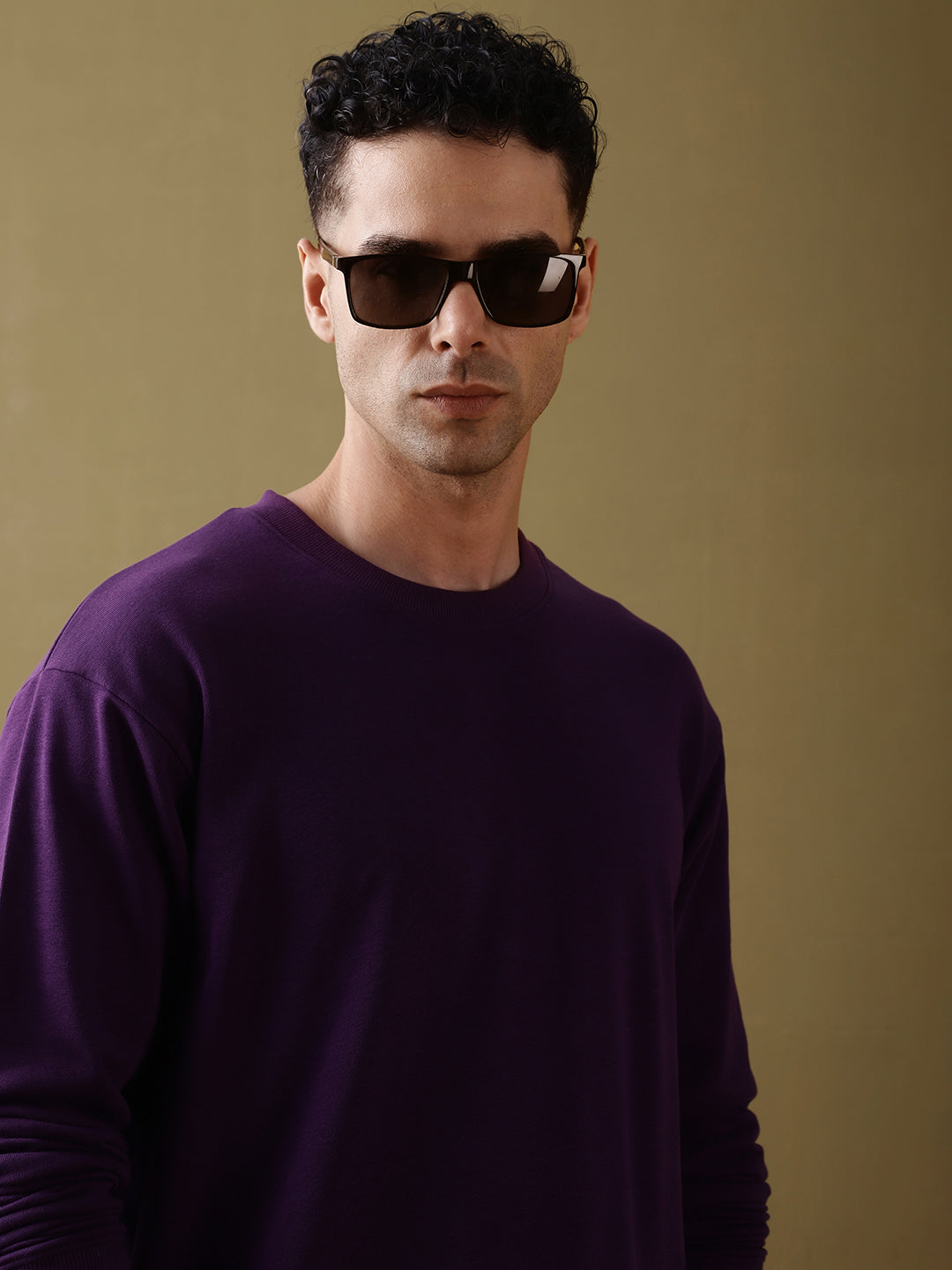 Mens Full Sleeve Round Neck Oversized Fit T-Shirts