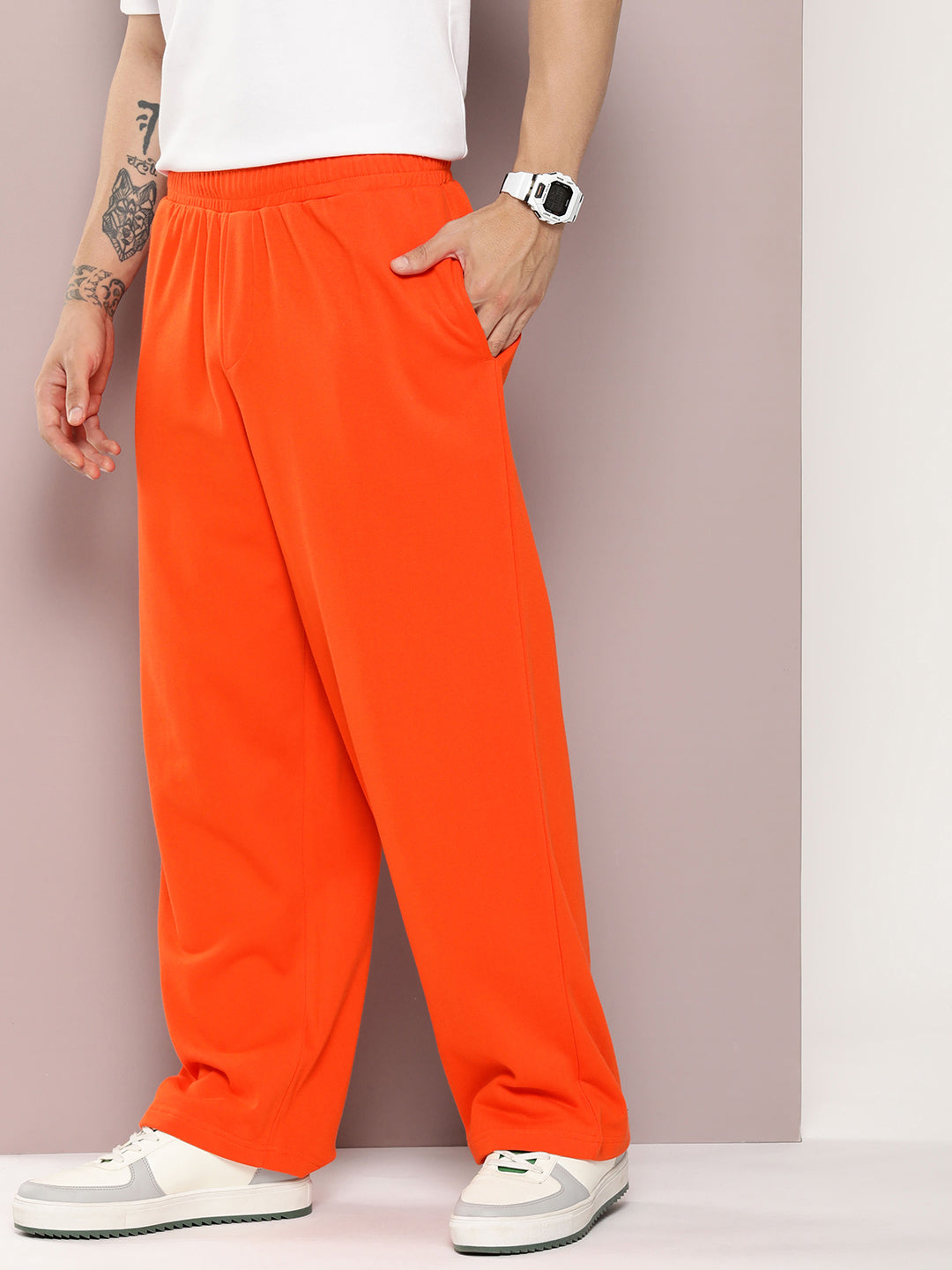 Men Super Soft Cotton Extra Baggy Korean Pant