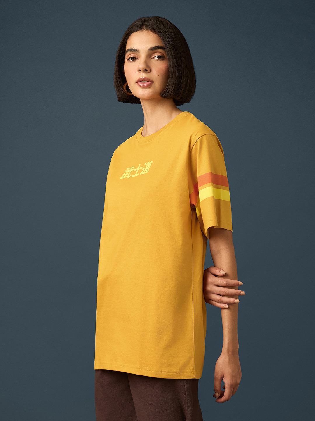 Womens Short Sleeve Printed Oversized Fit Tshirt 