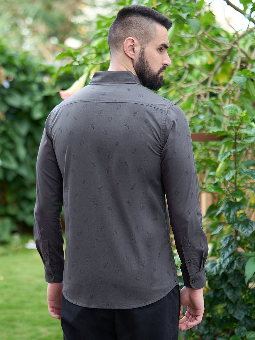 Men All Over Printed Full Sleeve Shirt With Pocket