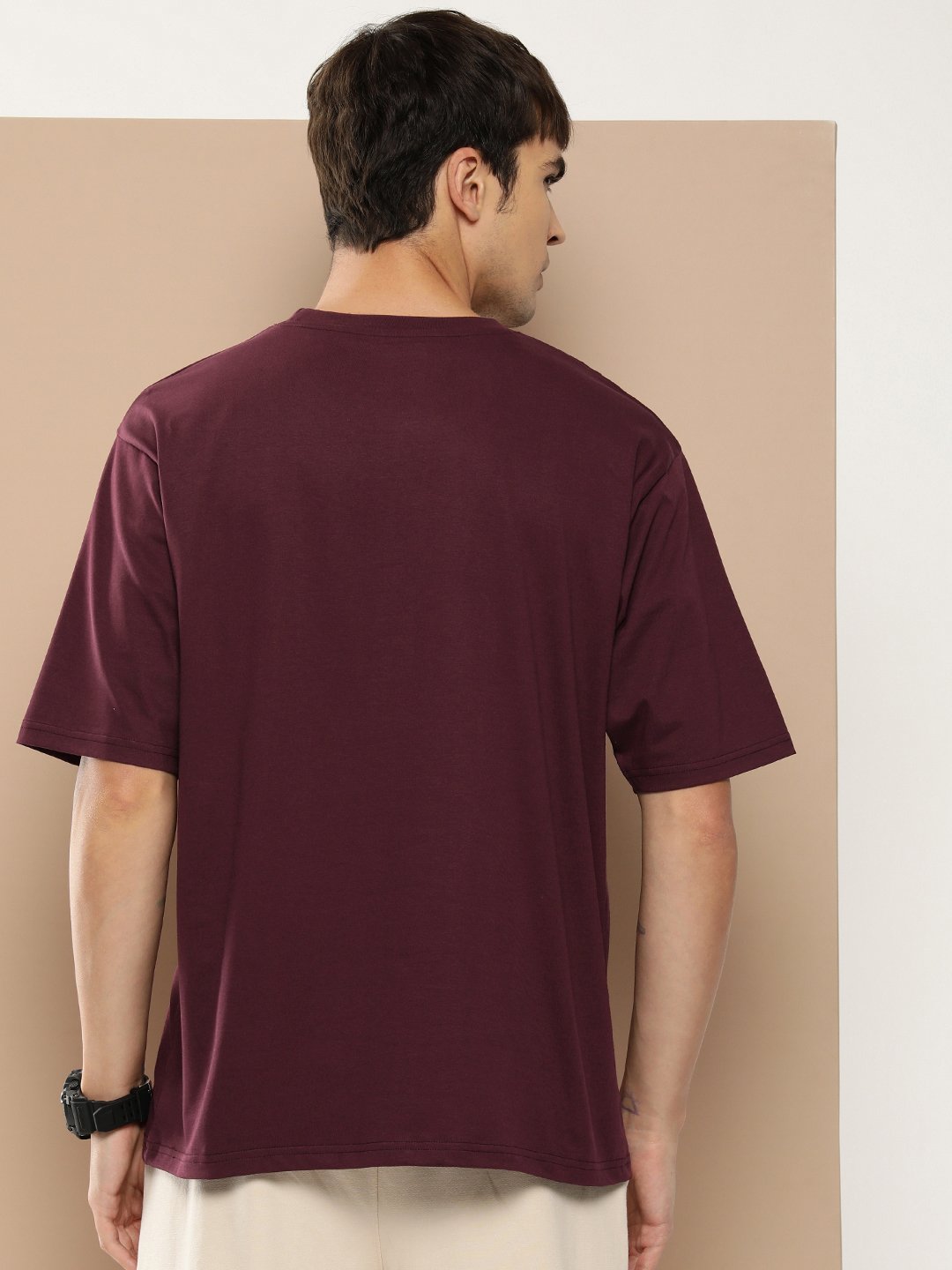 Mens Half Sleeve Round Neck Oversized Fit T-Shirts