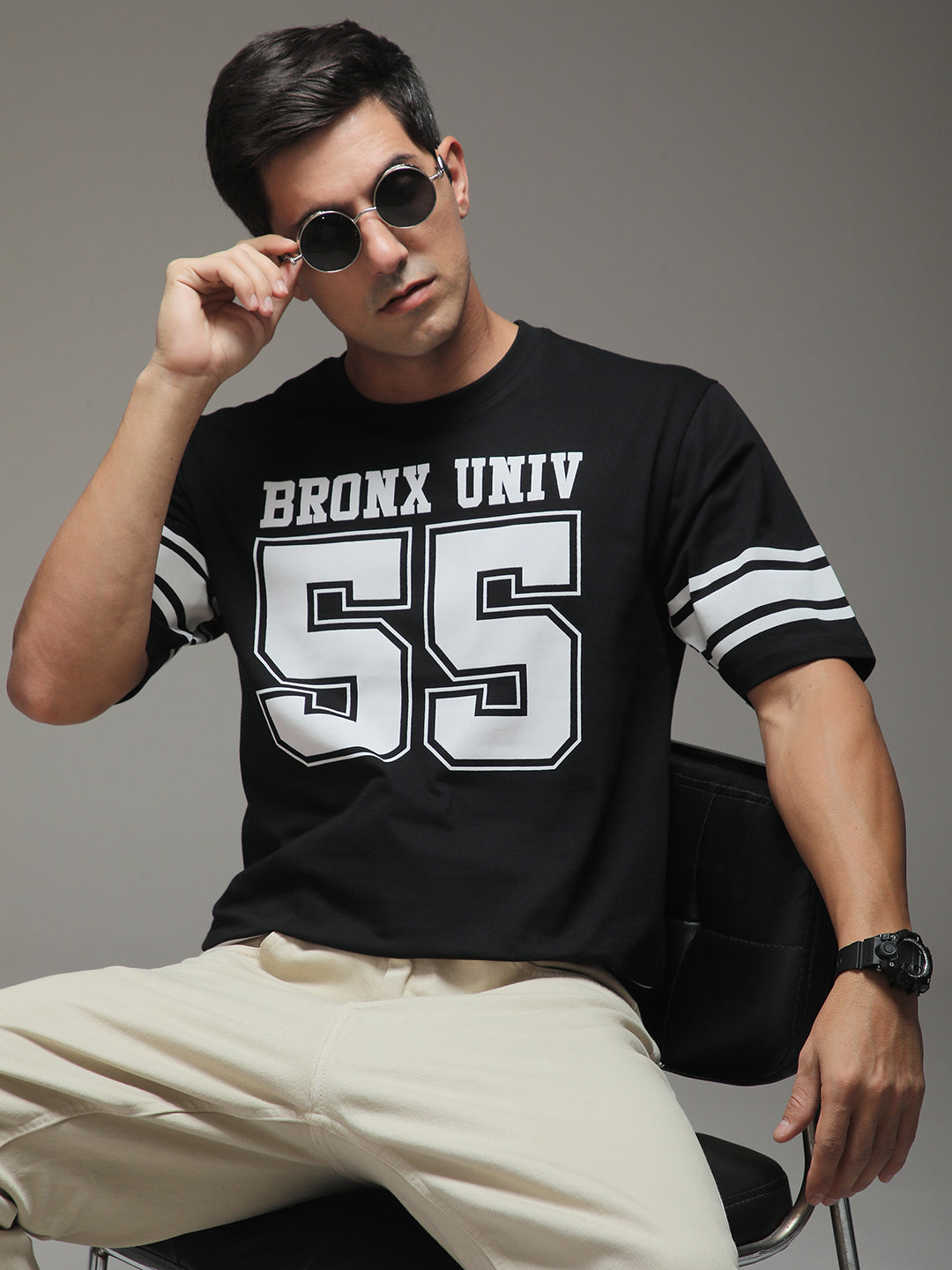 Mens Half Sleeve Round Neck Printed Oversized Fit Tshirts
