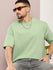 Mens Half Sleeve Round Neck Solid Oversized Fit Tshirts