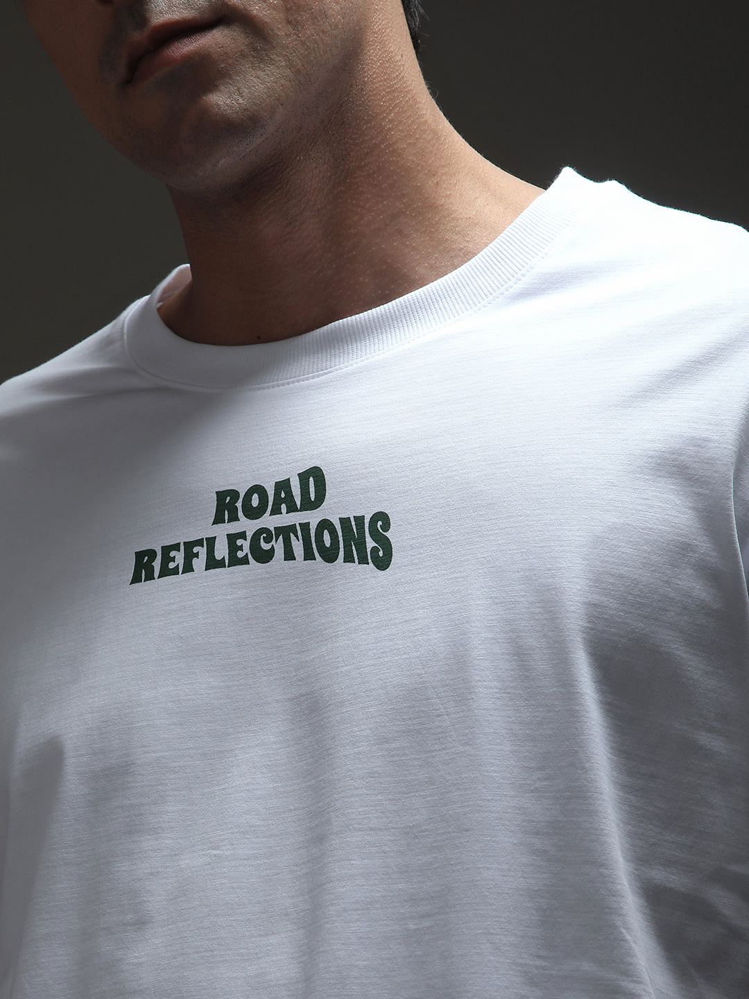 Mens Half Sleeve Drop Shoulder Printed Oversized Fit T-Shirts