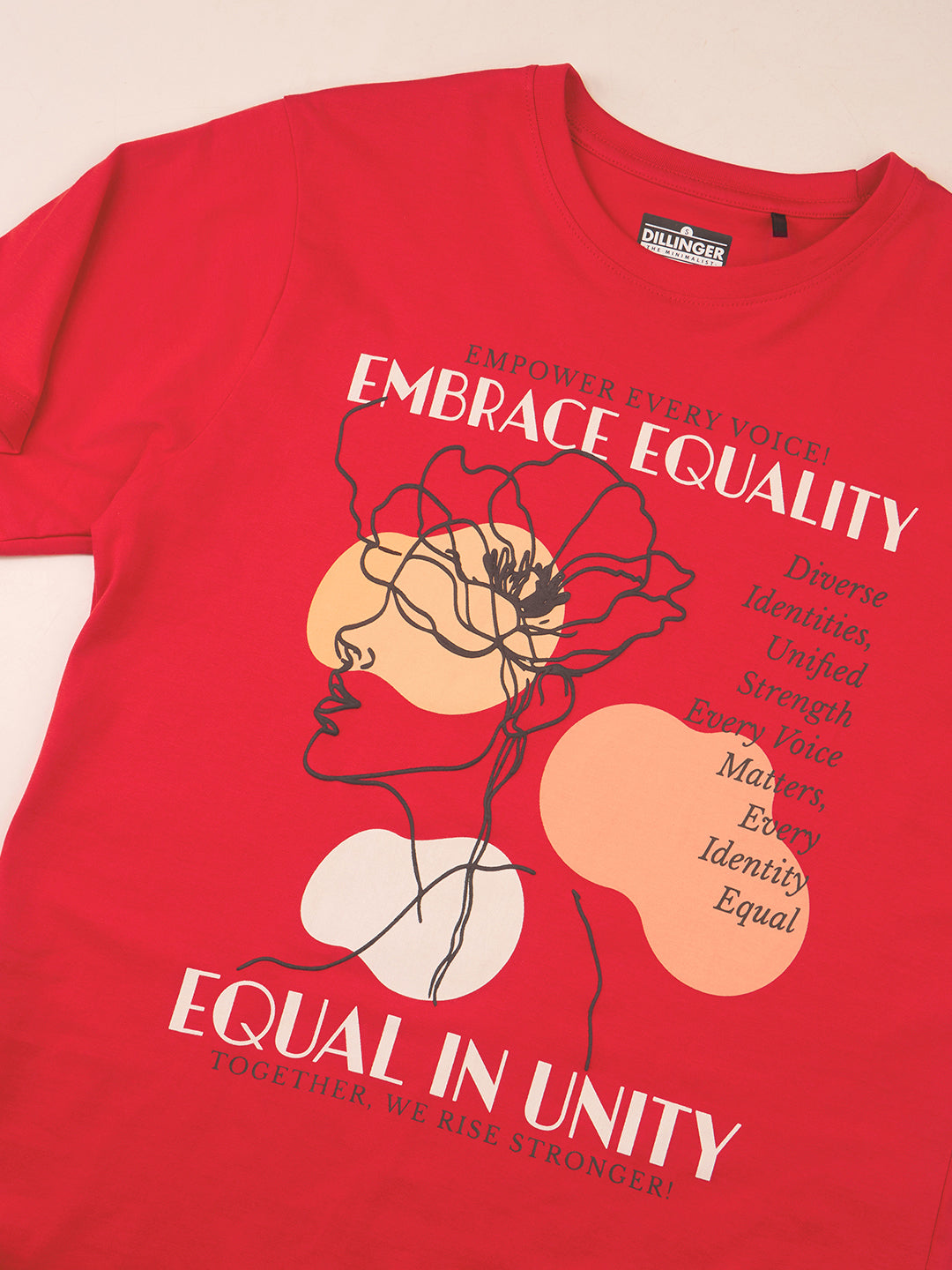 Womens Embroidery Oversized Fit Cotton T-Shirt