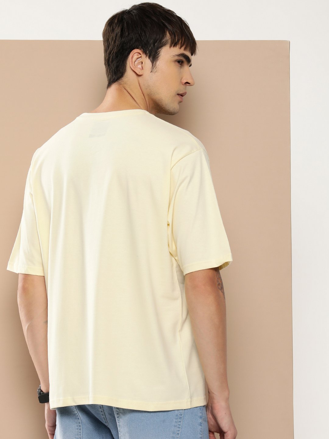 Mens Half Sleeve Round Neck Oversized Fit T-Shirts