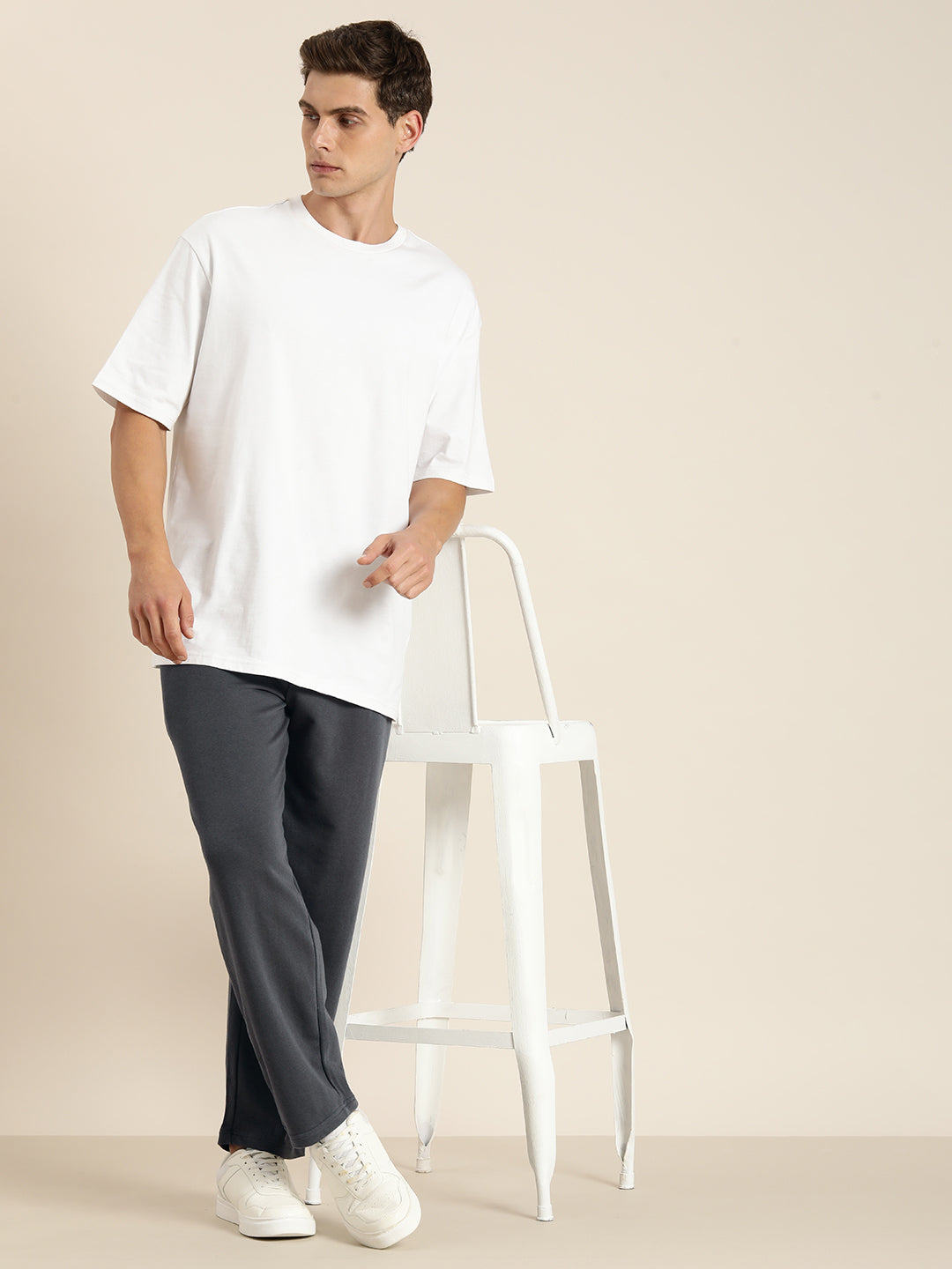 Men Lightweight Relaxed Fit Baggy Korean Pant