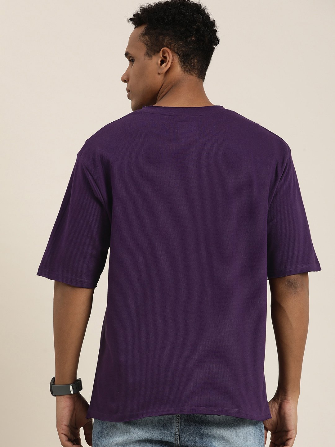 Mens Half Sleeve Round Neck Oversized Fit T-Shirts