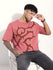 Mens Half Sleeve Round Neck Printed Oversized Fit Tshirts
