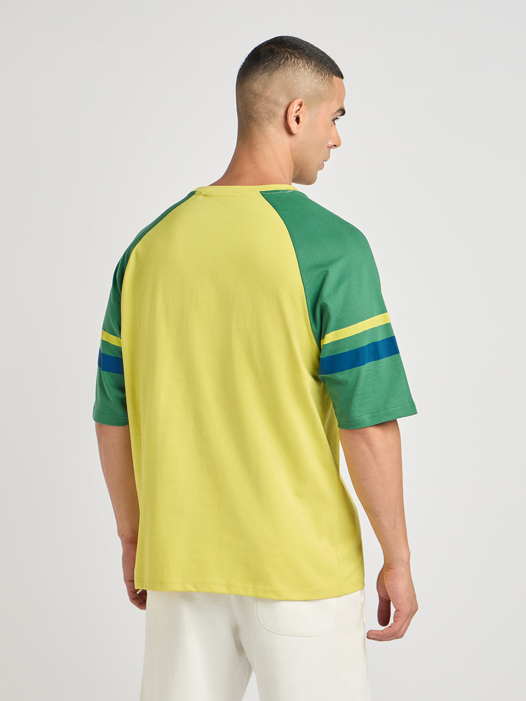 Mens Foot Ball Team Printed Oversized Raglan Sleeve Tshirt