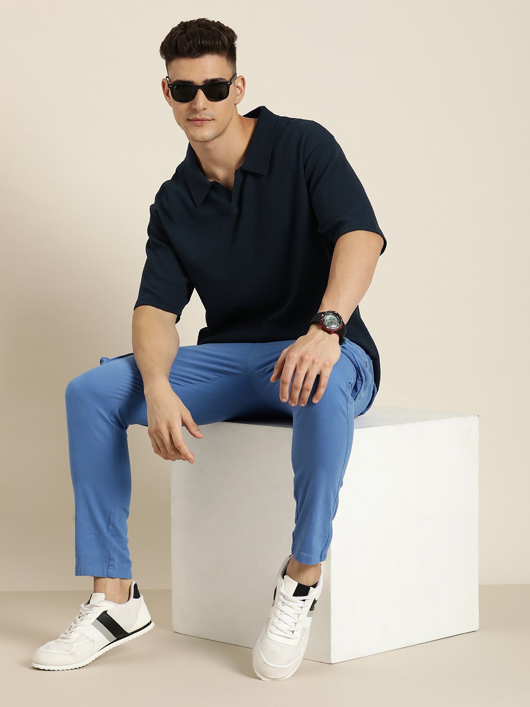 Mens Half Sleeve Oversized Fit Polo T-Shirts