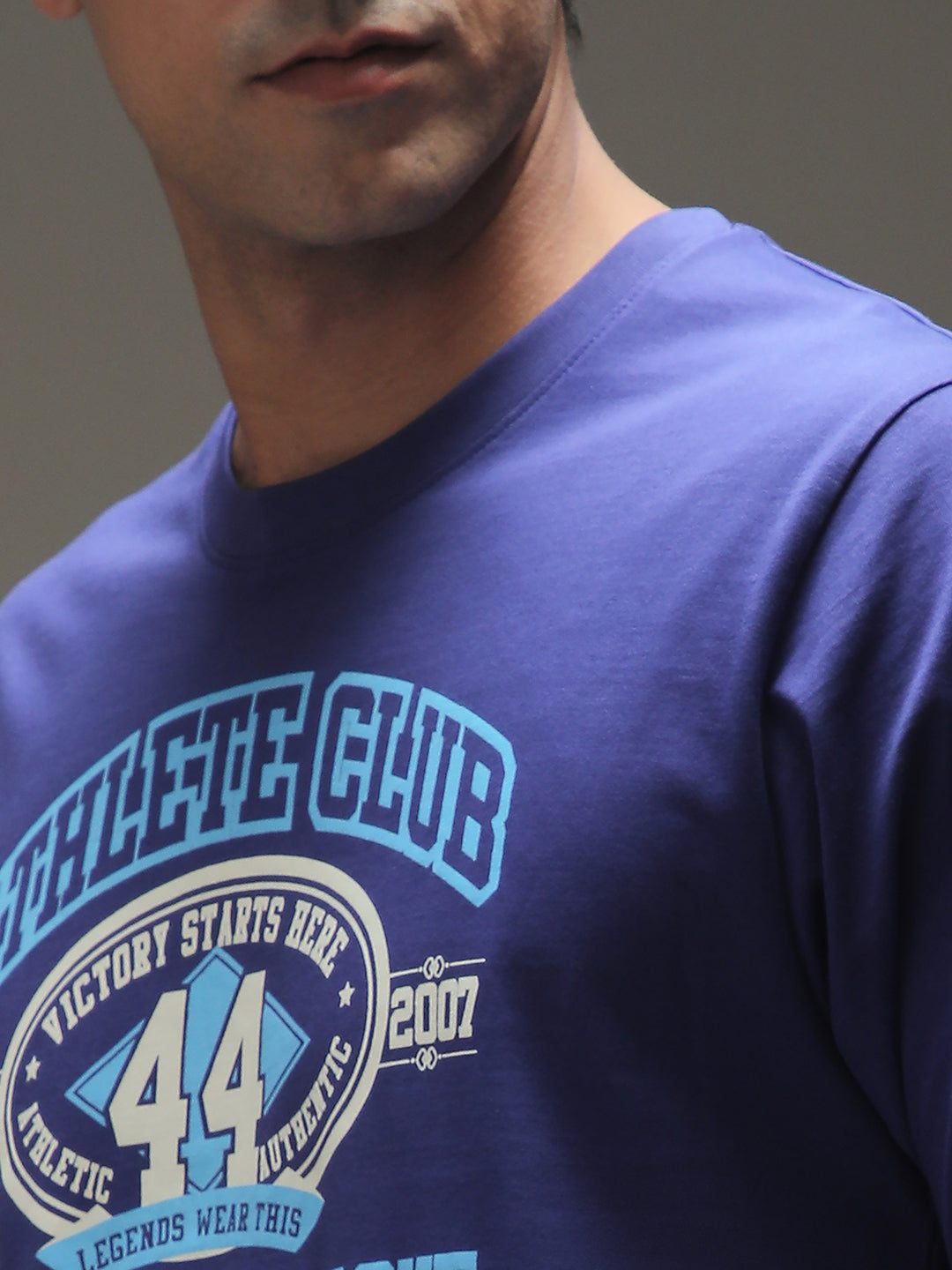 Mens Half Sleeve Round Neck Printed Oversized Fit Tshirts