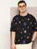 Mens Half Sleeve Round Neck All-Over Printed Oversized Fit Tshirts