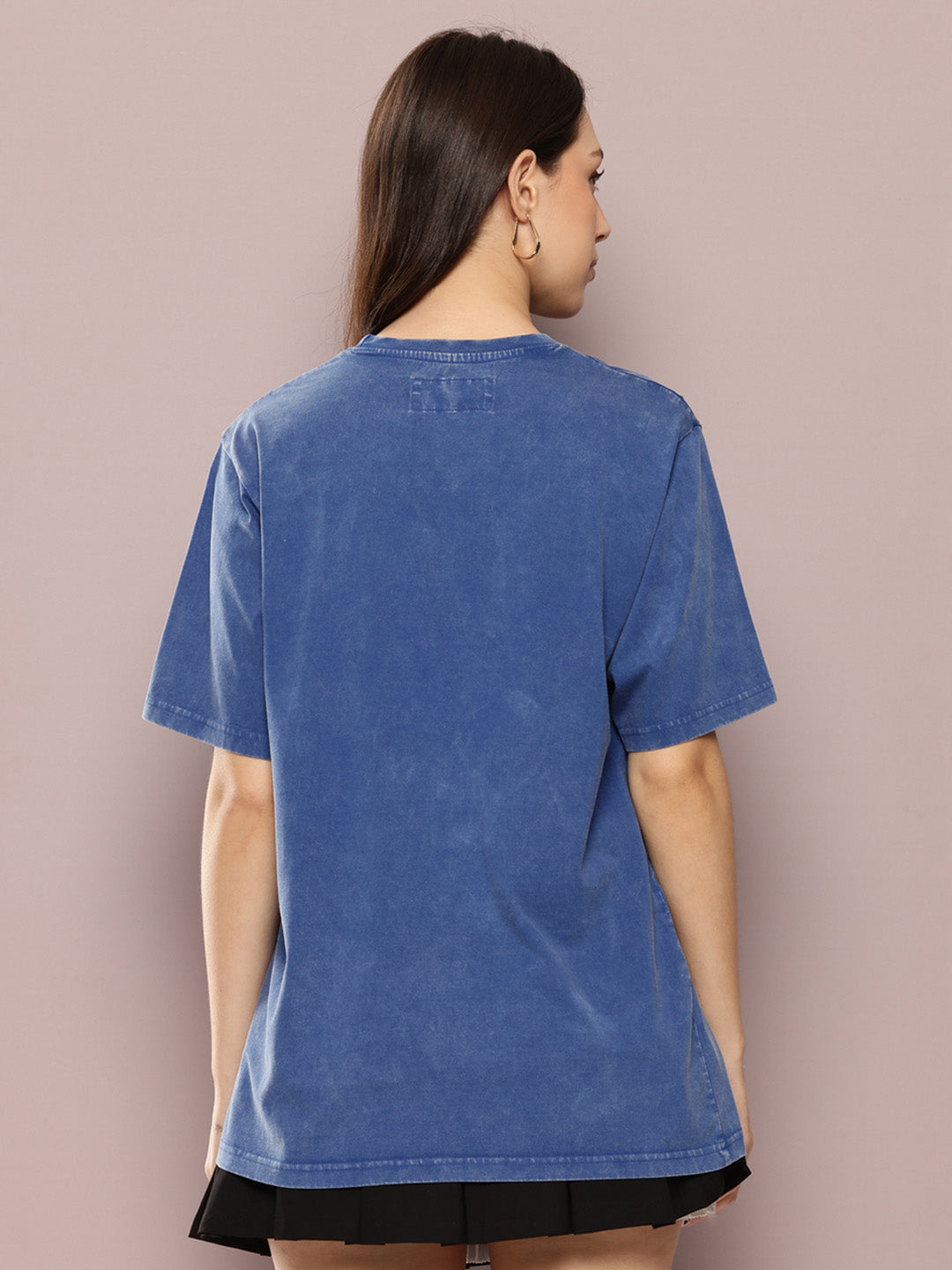 Womens Half Sleeve Round Neck Printed Oversized Fit Tshirts